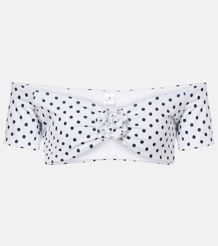 Top Stefani à encolure bardot et pois - Bananhot - Modalova