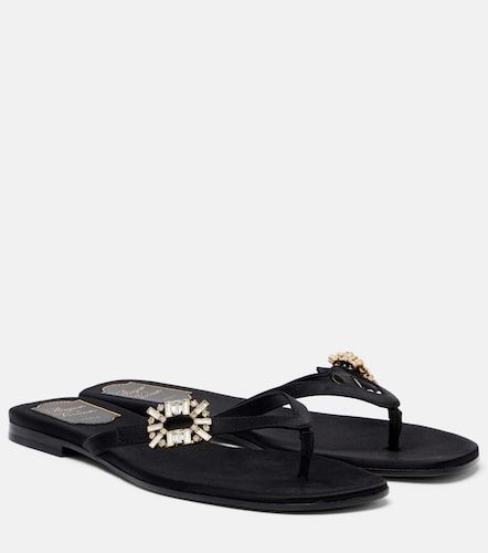 Tongs en satin à ornements - Roger Vivier - Modalova