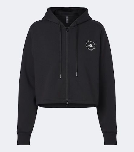 Sweat-shirt à capuche en coton mélangé à logo - Adidas by Stella McCartney - Modalova