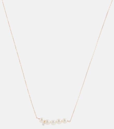 Collier Aphrodite en or 18 ct avec perles et diamant - Persée - Modalova