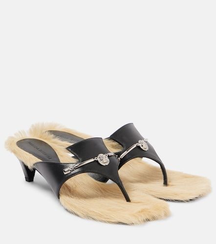 Sandales en cuir et shearling - Magda Butrym - Modalova