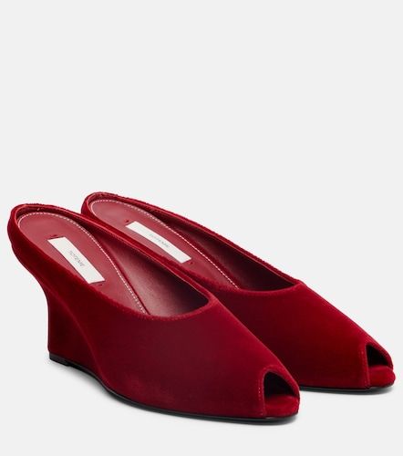 Toteme Mules compensées en velours - Toteme - Modalova