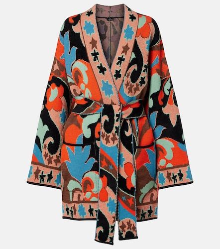 Cardigan portefeuille en laine mélangée - Etro - Modalova