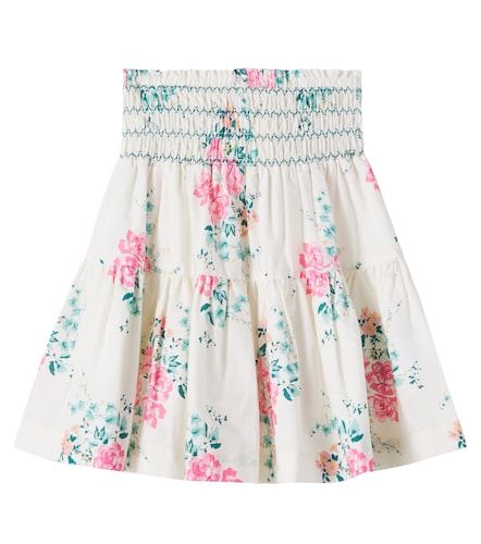 Jupe en coton à fleurs - C'era Una Volta - Modalova