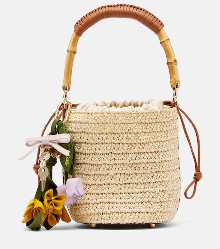 Sac seau Small en raphia - Self-Portrait - Modalova