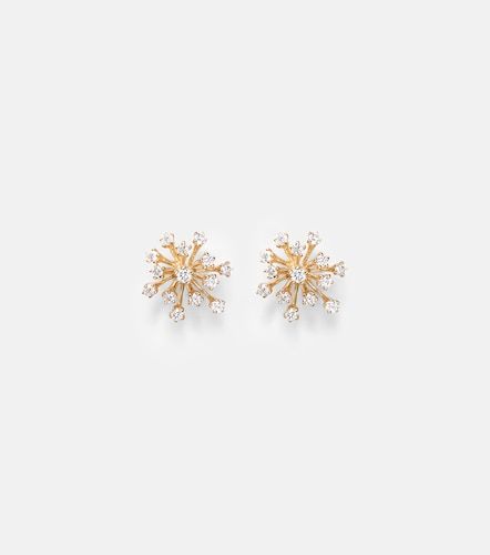 Boucles d’oreilles Burst Small en or 14 ct et diamants - Sydney Evan - Modalova