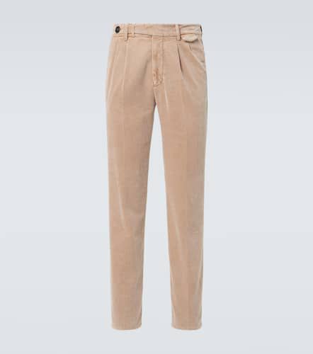 Pantalon droit en velours côtelé de coton - Brunello Cucinelli - Modalova