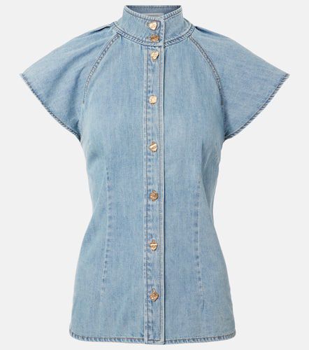 Chemise Crush Flutter Sleeve en jean - Zimmermann - Modalova