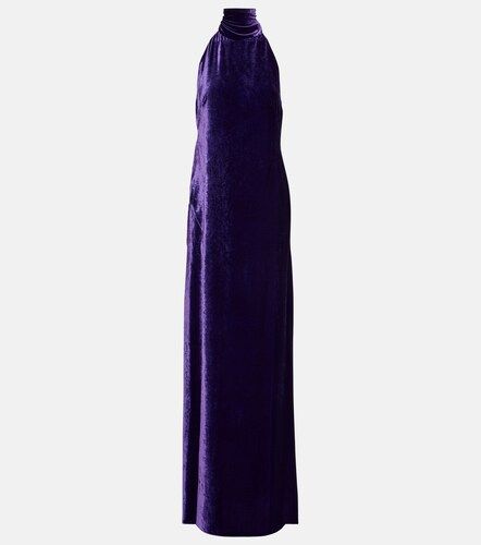 Robe longue Tatum en velours - Ralph Lauren Collection - Modalova