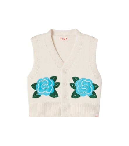 Gilet à fleurs en coton - Tinycottons - Modalova