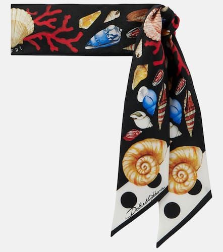 Foulard Capri imprimé en soie - Dolce&Gabbana - Modalova