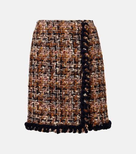 Mini-jupe en tweed de laine mélangée - Etro - Modalova