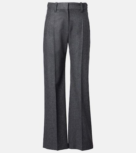 Pantalon droit en laine vierge - Brunello Cucinelli - Modalova