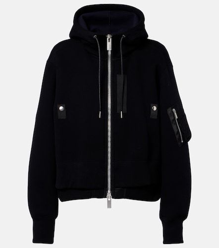 Sweat-shirt à capuche en coton mélangé - Sacai - Modalova