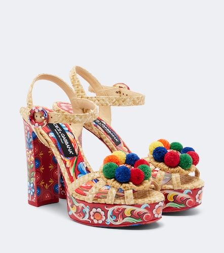 Sandales à plateau et imprimé - Dolce&Gabbana - Modalova