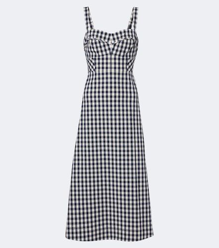 Robe midi Aila en coton à motif vichy - Veronica Beard - Modalova