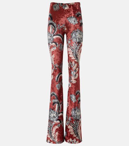 Pantalon évasé en velours à fleurs - Etro - Modalova