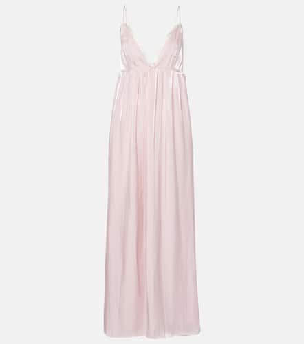 Ganni Robe longue en satin - Ganni - Modalova