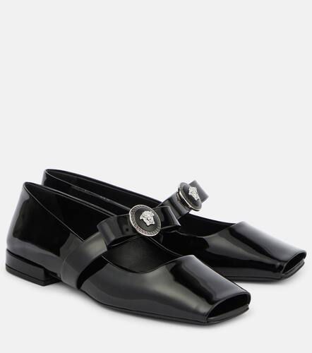 Ballerines Gianni Ribbon en cuir verni - Versace - Modalova