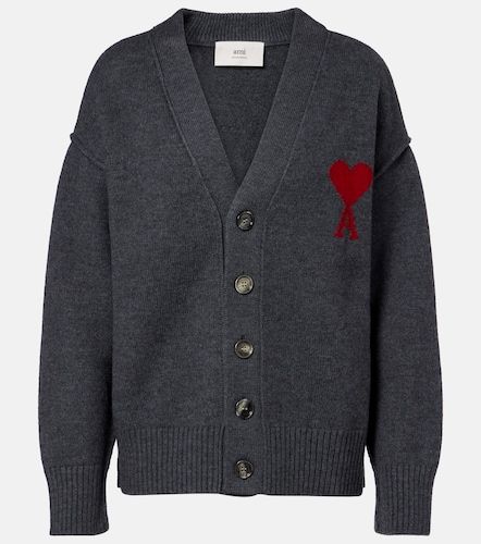 Cardigan Ami de Coeur en laine vierge - Ami Paris - Modalova