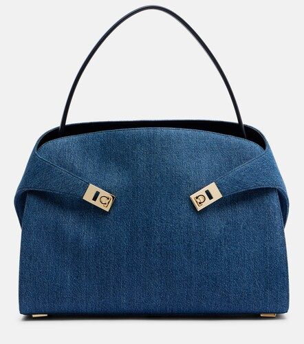 Ferragamo Cabas Hug Large en jean - Ferragamo - Modalova