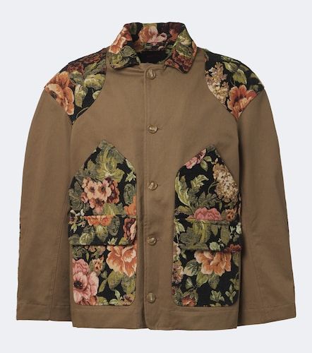 Veste patchwork en coton à fleurs - Simone Rocha - Modalova