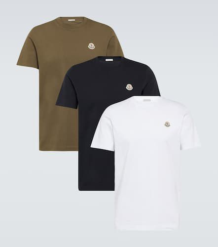 Set de 3 t-shirts en coton à logo - Moncler - Modalova