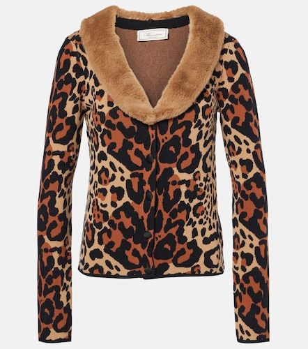 Cardigan à imprimé léopard - Blumarine - Modalova