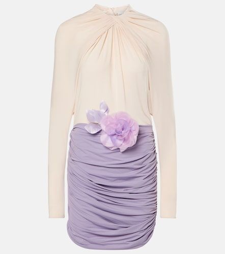 Robe colorblock froncée dos nu - Magda Butrym - Modalova