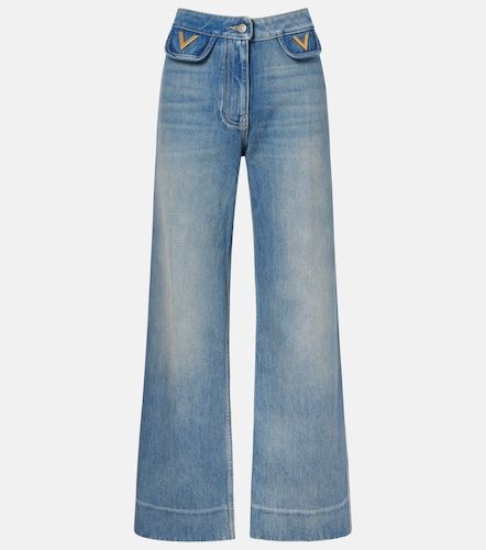 Jean ample à taille mi-haute - Valentino - Modalova