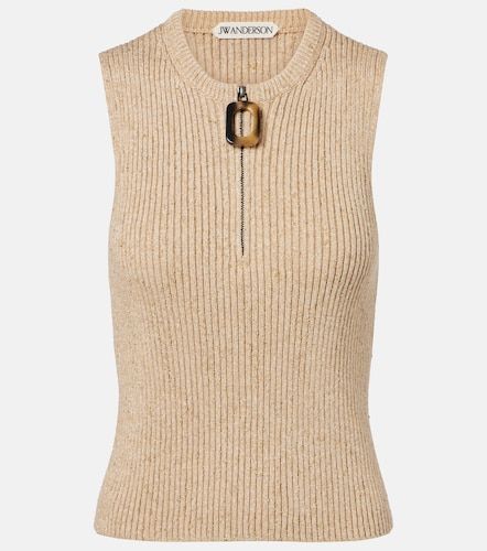 Débardeur côtelé en coton mélangé - JW Anderson - Modalova