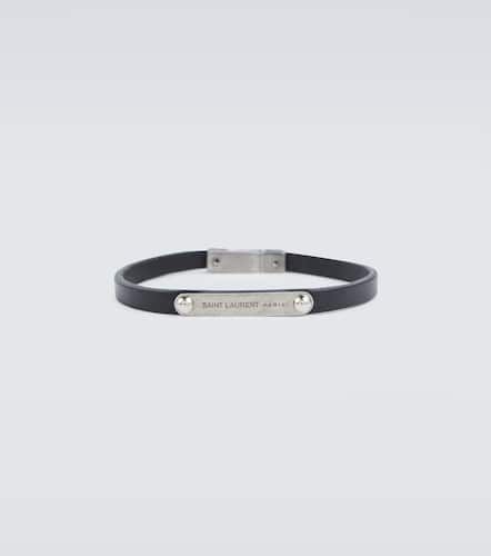 Bracelet ID en cuir - Saint Laurent - Modalova