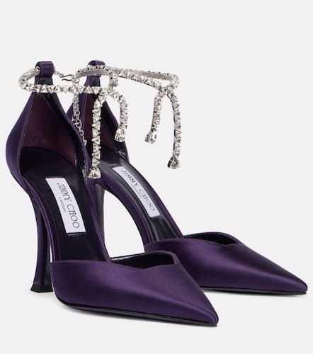 Escarpins Stevie 100 en satin - Jimmy Choo - Modalova