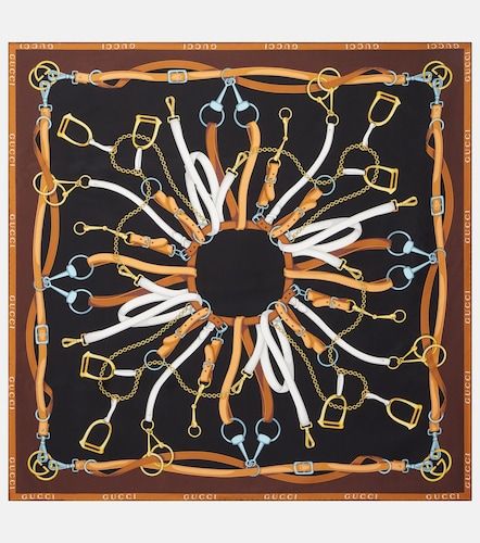 Gucci Foulard en soie à imprimé - Gucci - Modalova
