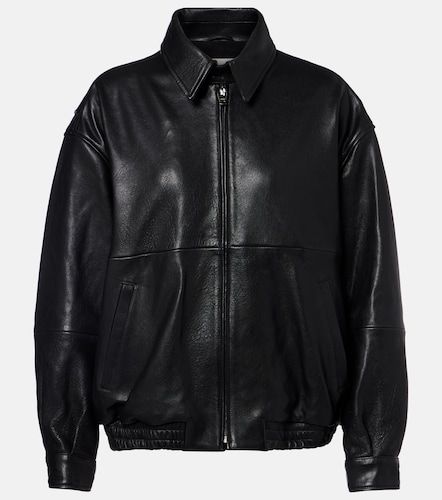 Veste blouson Doran oversize en cuir - Nour Hammour - Modalova