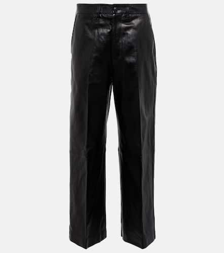 Pantalon raccourci en cuir - Polo Ralph Lauren - Modalova