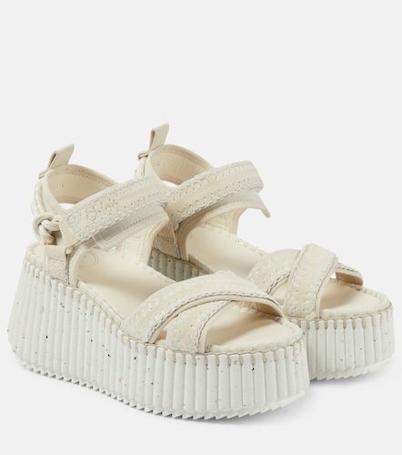 Chloé Sandales compensées Nama en cuir - Chloe - Modalova