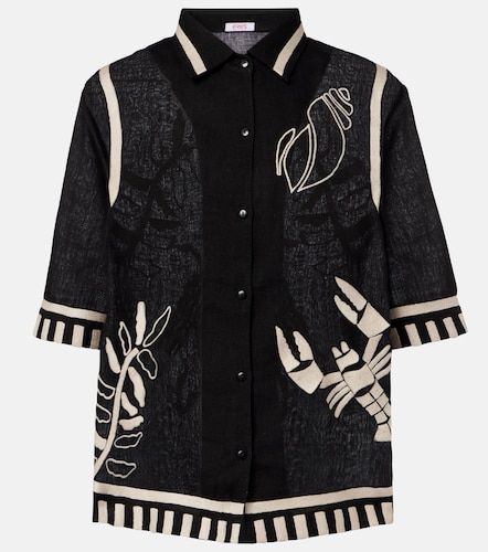 Eres Chemise Crab brodée en lin - Eres - Modalova