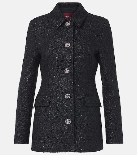 Veste Double G en tweed lamé à sequins - Gucci - Modalova