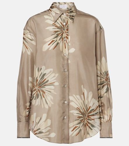 Chemise en soie imprimée - Brunello Cucinelli - Modalova