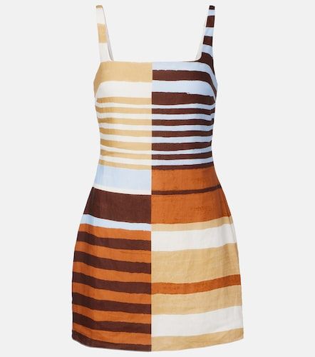 Robe Siela rayée en lin - Cala de la Cruz - Modalova