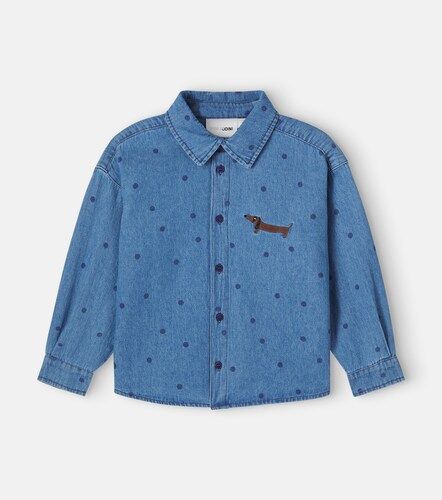 Chemise en jean brodée à pois - Mini Rodini - Modalova