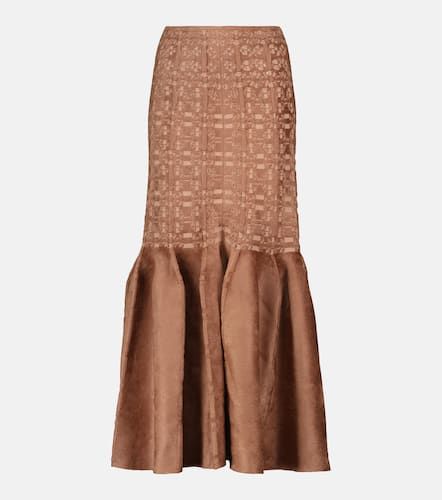 Alaïa Jupe midi en velours - Alaïa - Modalova