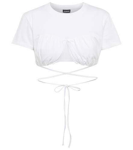 Top raccourci Le T-shirt Baci en coton - Jacquemus - Modalova