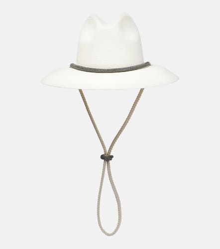 Fedora en paille à ornements - Brunello Cucinelli - Modalova