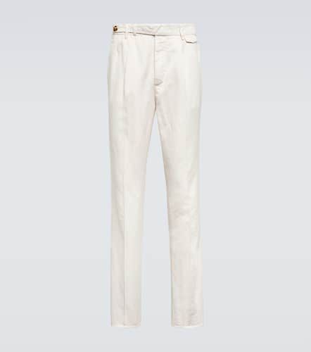 Pantalon en lin et coton - Brunello Cucinelli - Modalova