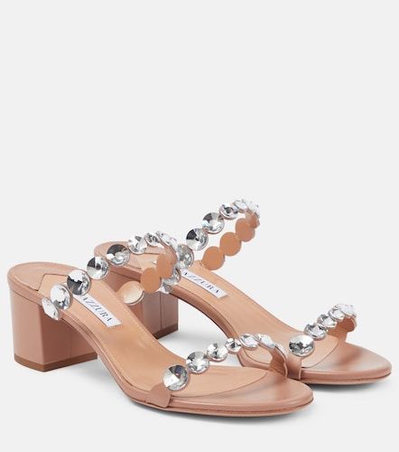 Mules Tequila en cuir à ornements - Aquazzura - Modalova