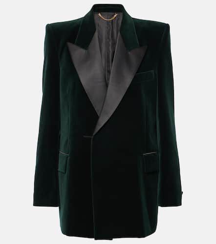 Blazer en velours et satin - Victoria Beckham - Modalova