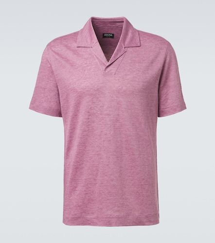 Zegna Polo en lin - Zegna - Modalova