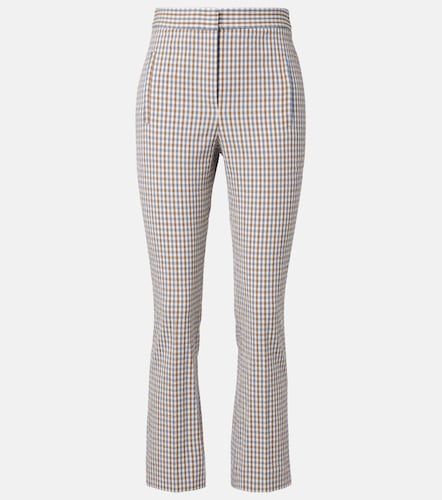 Pantalon ajusté en coton à motif vichy - Veronica Beard - Modalova
